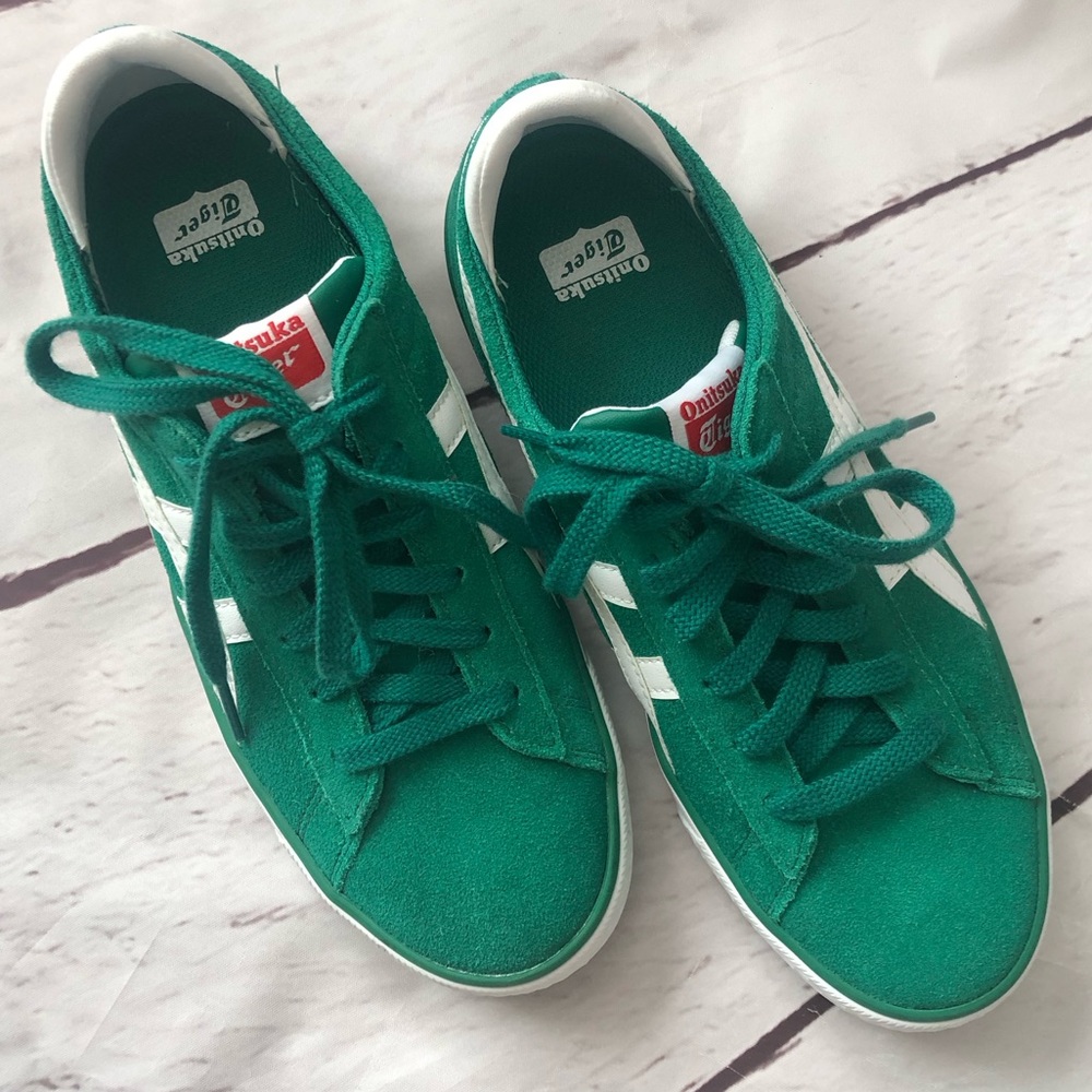 Onitsuka Tiger Green Suede Sneakers 6.5